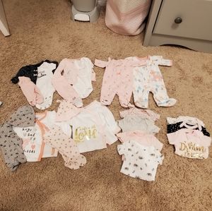 Premie baby girl bundle